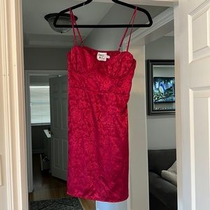 Princess Polly silk red dress; only worn once